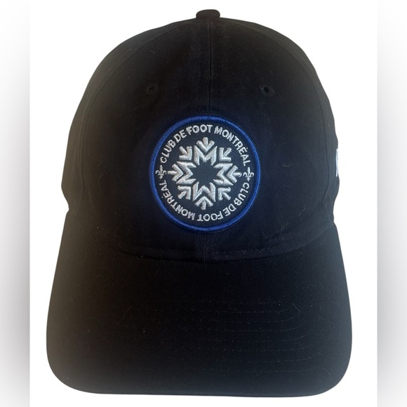 New Era Black CF Montreal MLS Soccer Strapback Hat Cap OSFA - Picture 1 of 8